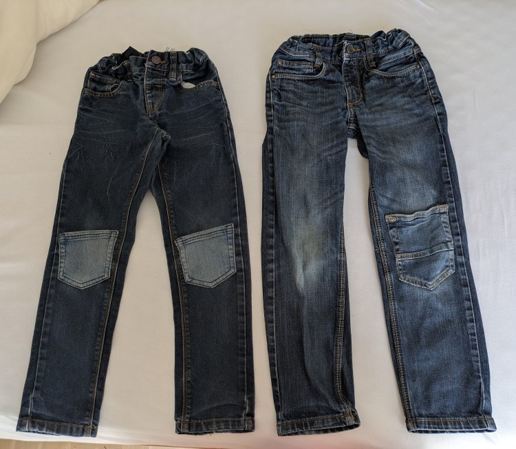 Upcycling: Hosentaschen als Flicken auf&nbsp;Jeans